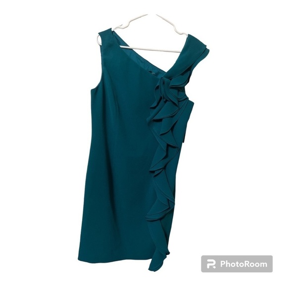 Rickie Freeman Teri Jon Ruffle Mini Dress - Picture 1 of 4